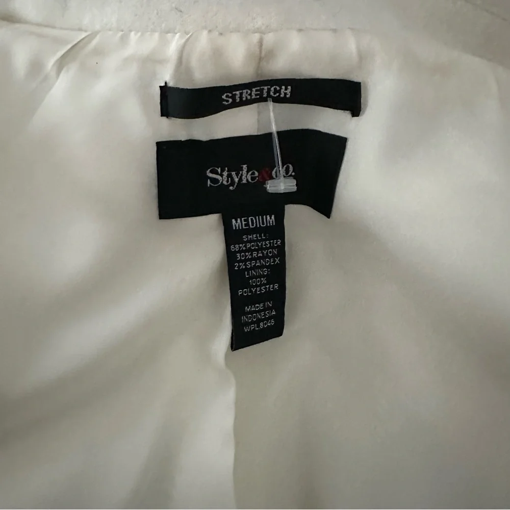 Style & co white jacket size medium - Picture 9 of 10